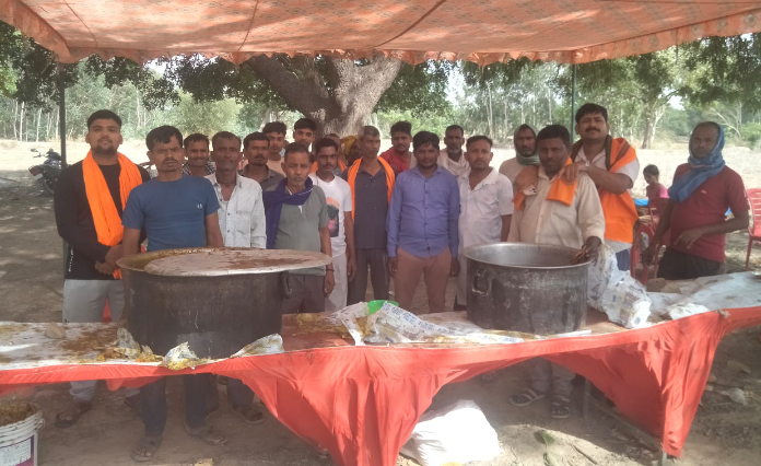 हवन पूजन के साथ शुरू हुआ विशाल भंडारा